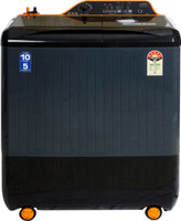 Lloyd 9 kg Semi Automatic Top Load Washing Machine with In-built Heater Orange, Grey(GLWS905GH1VG)