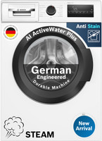 BOSCH 8 kg Fully Automatic Front Load Washing Machine with In-built Heater White(WAJ28260IN)