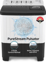 Voltas Beko 7.5 kg Semi Automatic Top Load Washing Machine Grey, White(WTT75UHA/OK5S1S1W01)