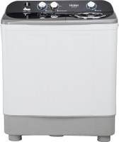 Haier 9 kg 5 Star Anti-Bacterial Vortex Pulsator Semi Automatic Top Load Grey, White(HTW95-186S)