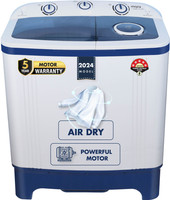 MarQ by Flipkart 6.5 kg 5 Star Rating Innowash Range Semi Automatic Top Load Washing Machine Blue, White(MQSA655NNNDN / MQSA65H5M)