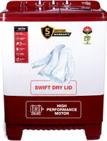 Kenstar 8.5 Kg Swift Dry Lid Semi Automatic Top Load Washing Machine White, Red(KSSA855NNNMM)