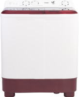 Haier 7 kg Semi Automatic Top Load Washing Machine Maroon, White(HTW70-1187BTN)