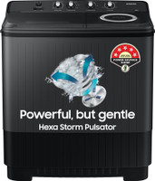 SAMSUNG 9.5 kg 5 star,Air Turbo Drying Semi Automatic Top Load Washing Machine Black, Grey(WT95A4260GD/TL)