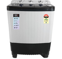 MarQ by Flipkart 7.5 kg 5 Star Rating Semi Automatic Top Load White, Grey(MQSA755NNNDW)