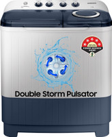Samsung 7.5 kg 5 star, Air Turbo Drying Semi Automatic Top Load Washing Machine Blue, Grey(WT75M3200LL/TL)