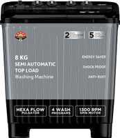 Acer 8 kg Semi Automatic Top Load Washing Machine Grey(AR80SAMBGL124D)