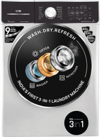 IFB 8.5/6.5 kg Washer with Dryer with Wi-Fi EnabledRefresher 3-in-1 Laundrimagic Wi-Fi Enabled Inverter with Steam Ready to Wear Clothes with In-built Heater Black, Silver(WD EXECUTIVE ZXS 8.5/6.5/2.5KG)