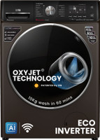 IFB 10 kg 5 Star with Steam Refresh program, 9 Swirl Wash, Eco Inverter, with AI Fully Automatic Front Load Washing Machine with In-built Heater Black(EXECUTIVE PLUS MXC 1014 SSL)