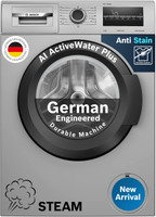 BOSCH 7 kg with Steam Fully Automatic Front Load Washing Machine with In-built Heater Silver(WAJ24266IN)