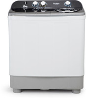 Haier 9.5 kg 5 Star Anti-Bacterial Vortex Pulsator Semi Automatic Top Load Washing Machine Grey, White(HTW95-186S)