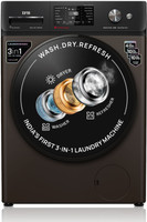 IFB 9/6 kg Washer with Dryer AI Powered, 30 min Steam Refresh Program, 100% Dry Ready-to-Wear Clothes, Eco Inverter Motor, 9 Swirl Wash Mimic Handwashing, Fully Automatic with Hot Water Wash, WiFi Connectivity with In-built Heater Brown(WDR EXECUTIVE ZMN)