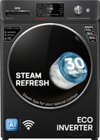 IFB 10 kg 5 Star with Steam Refresh Program, 9 Swirl wash, Eco Inverter, Powered by AI with WiFi Fully Automatic Front Load Washing Machine with In-built Heater Black(EXECUTIVE PLUS BXN 1014KH)