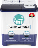 Voltas Beko by A Tata Product 14 kg Semi Automatic Top Load Washing Machine Blue(WTT140UPA/BL5KPTD)