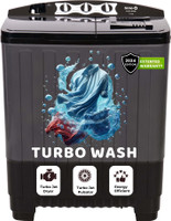 InnoQ 7.5 kg | Turbo Wash | Buzzer | Wheels | Turbo Jet Dryer | Magic Filter | Lint Filter Semi Automatic Top Load Washing Machine Grey(75-TURBO-EXL-GB)