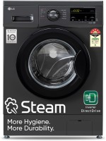 LG 9 kg 5 Star with Steam, Inverter Direct Drive, 6 Motion Direct Drive, Touch Panel and 1400 RPM Fully Automatic Front Load Washing Machine with In-built Heater Black(FHM1409BDM)