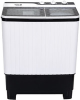 InnoQ 7.8 kg Glass Top Finish Tubo Wash Technology with Jet Dryer Semi Automatic Top Load Black, White(IQ-Turbo-G)
