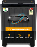 VW 8.5 kg Semi Automatic Top Load Washing Machine Black, Grey(StormWash0085G)