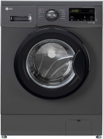LG 8 kg Fully Automatic Front Load with In-built Heater Black, Grey(FHM1408BDM)