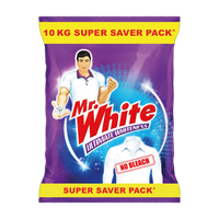 Mr. White Ultimate Whiteness Detergent Powder(10 kg)