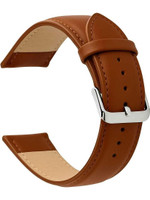 RStraps 22MM BROWN 22 mm Genuine Leather Watch Strap(Brown)