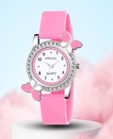 SPINOZA Pink diamond studded attractive butterfly style trending design kids and women Analog Watch  - For Girls
