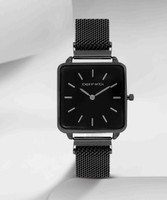 Joker & Witch Joker & Witch Vintage 28mm Black Dial Black Stainless Steel Watch for Women Analog Watch  - For Women