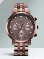 Fastrack 3287QM01 Fastrack Tick Tock Multifunction Brown Dial Brown MetalStrap Analog Watch  - For Men