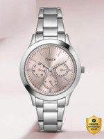 TIMEX TWEL98SMU02 Multi Function Pink Dial Wo Analog Watch  - For Women