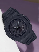 CASIO GA-2100-1A1DR G-SHOCK GA-2100-1A1DR Black Dial Resin Strap Analog-Digital Watch  - For Men
