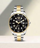 Longbo 80430-Silver-Gold Analog Watch  - For Men