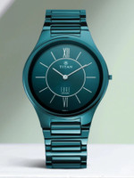 Titan Titan Edge Ceramic Blue Dial Blue Ceramic Strap Analog Watch  - For Men