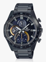 CASIO EFR-571DC-2AVUDF Edifice Blue Dial Black Stainless Steel Band Analog Watch  - For Men