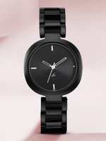 Fastrack Fastrack Stunners Black Dial Black Metal Strap Analog Watch  - For Women