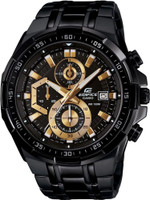CASIO EFR-539BK-1AVUDF Edifice EFR-539BK-1AVUDF Black Stainless Steel Band Analog Watch  - For Men