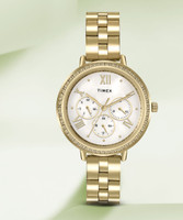 TIMEX Multi Function Mother of Pearl Dial Wo Analog Watch  - For Women