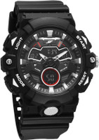 SONATA SF Invicible Analog-Digital Multicolor Dail With Black Plastic Strap Analog-Digital Watch  - For Men