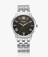 Titan Titan Karishma Brown Dial Silver Stainless Steel Strap Analog Watch  - For Men