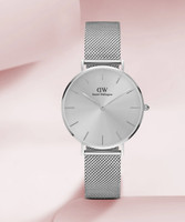 DANIEL WELLINGTON Petite Unitone 32 S Silver Petite Unitone Silver color Round - 32 mm diameter Analog Watch  - For Women