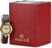 Maxima 29413LMLY Gold Analog Watch For Women
