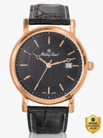 Mathey-Tissot HB611251PN Swiss Made Quartz Black Dial Analog Watch  - For Men
