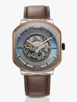 Titan Techno Titan Techno Beats Automatic Anthracite Dial Brown LeatherStrap Analog Watch  - For Men