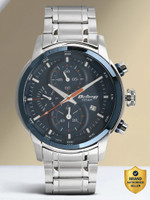 Titan Titan Octane Chronograph With Date Blue Dial Silver SS Strap Analog Watch  - For Men