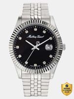 Mathey-Tissot H710AN Swiss Made Mathy II Quartz Ronda 515 H3 Movement Black Dial Analog Watch  - For Men