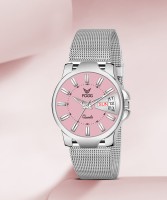 Fogg 4047-PK Day And Date Analog Watch For Women