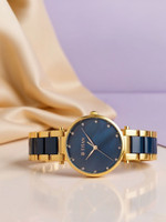 Titan NQ95061WD05 Purple Ceramic Upg Analog Watch  - For Women