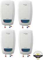 Hindware Immedio Pack of 4 3 L Instant Water Geyser(White and Blue)