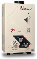 Natures DLX 7-Litre Gas Water Geyser – Instant Hydro Heat | White | LPG | ISI Certified 7 L Gas Water Geyser(White)