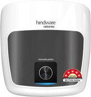 Hindware Smart Appliances Immedio Prime 25 L Storage Water Geyser | 5 Star BEE Energy Rating | Glassline Tanked(White, Black)
