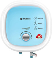HAVELLS Adonia Spin 10 L Storage Water Geyser | 5 Star BEE Energy Rating(White, Blue)